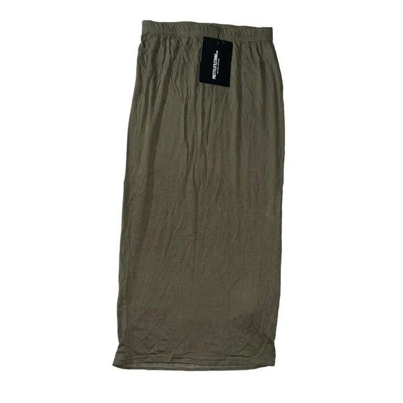 NWT Pretty Little Thing Jersey Midi Skirt Size 2 - Picture 3 of 7
